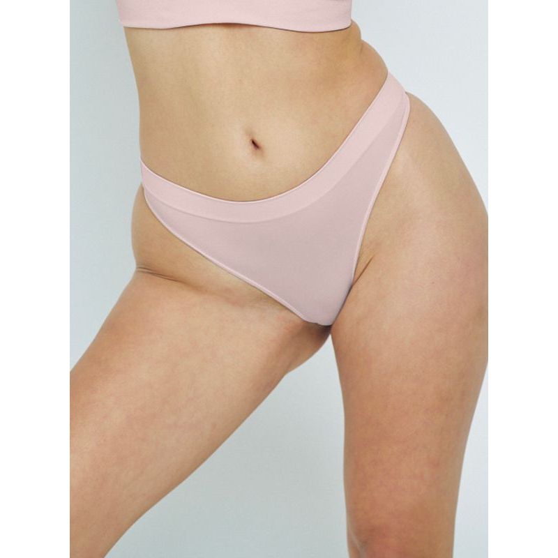 Regular Rise Thong - Seamless Comfort- Vintage Rose