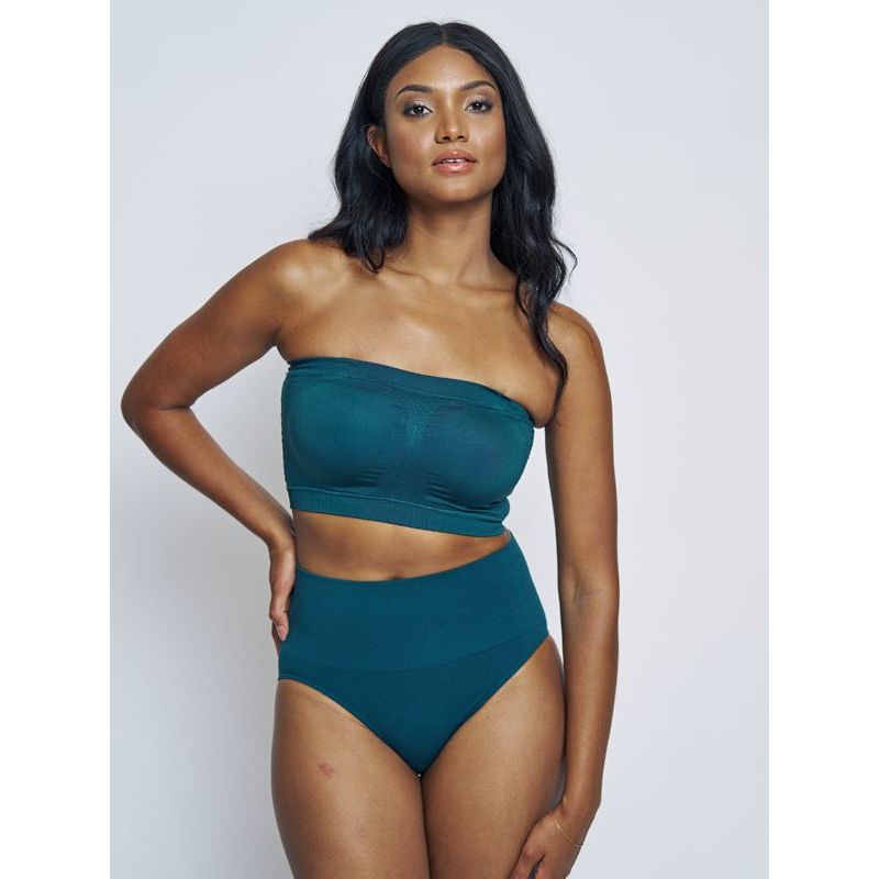 High Rise Smoothing Brief - Deep Teal