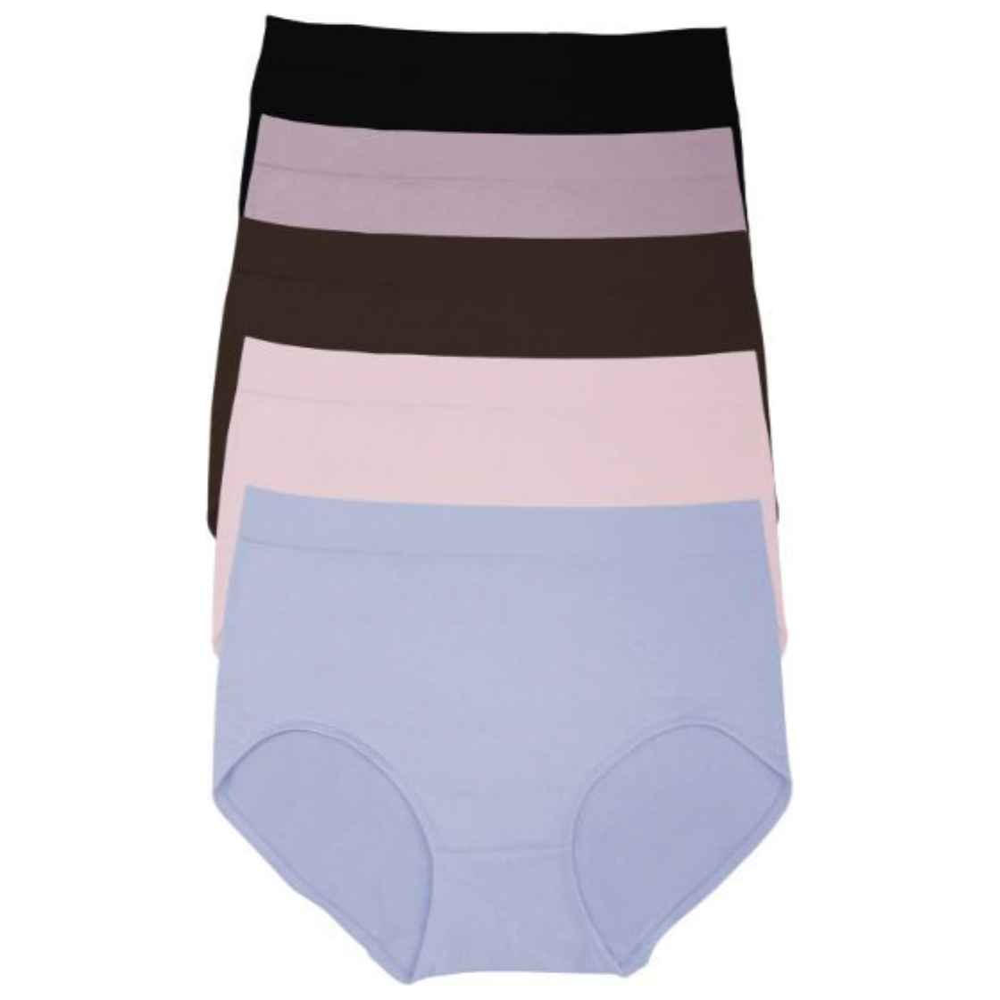 5 Pack Full Coverage Briefs - Multi