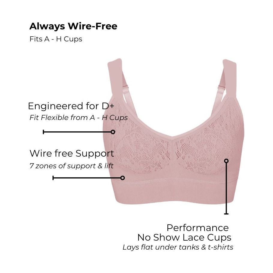 Agnes Orinda Women's Wire-Free Full Support Comfort Hookness Bras 36D to  42F 