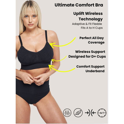 The Mid V Lined Wirefree Bra