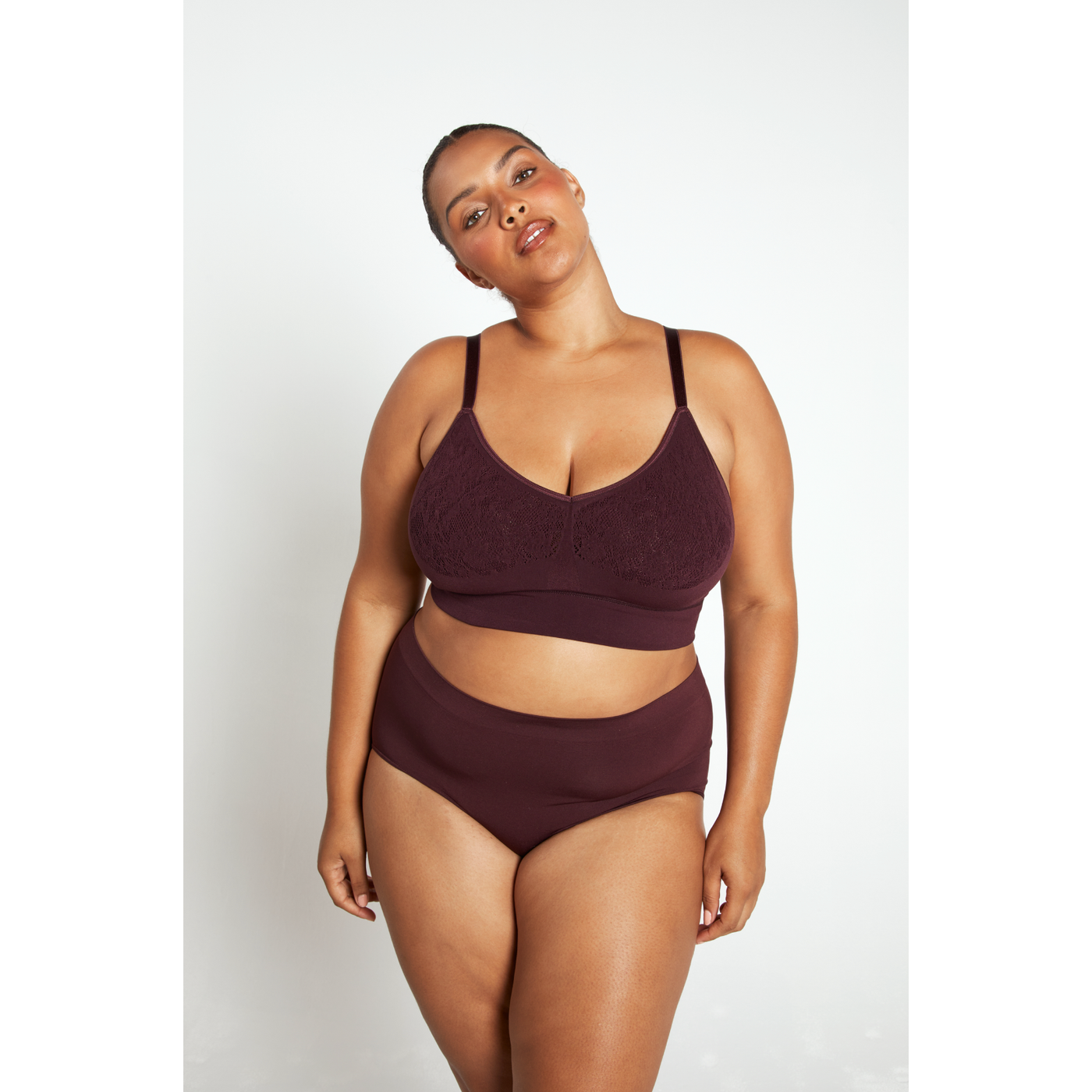 Full Coverage Brief - Super Soft Seamless Wine